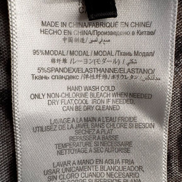 BCBGMAXAZRIA Leopard Long Sleeve Midi Dress V Neck Womens S‎ Jersey Thin Fitted - Picture 4 of 6